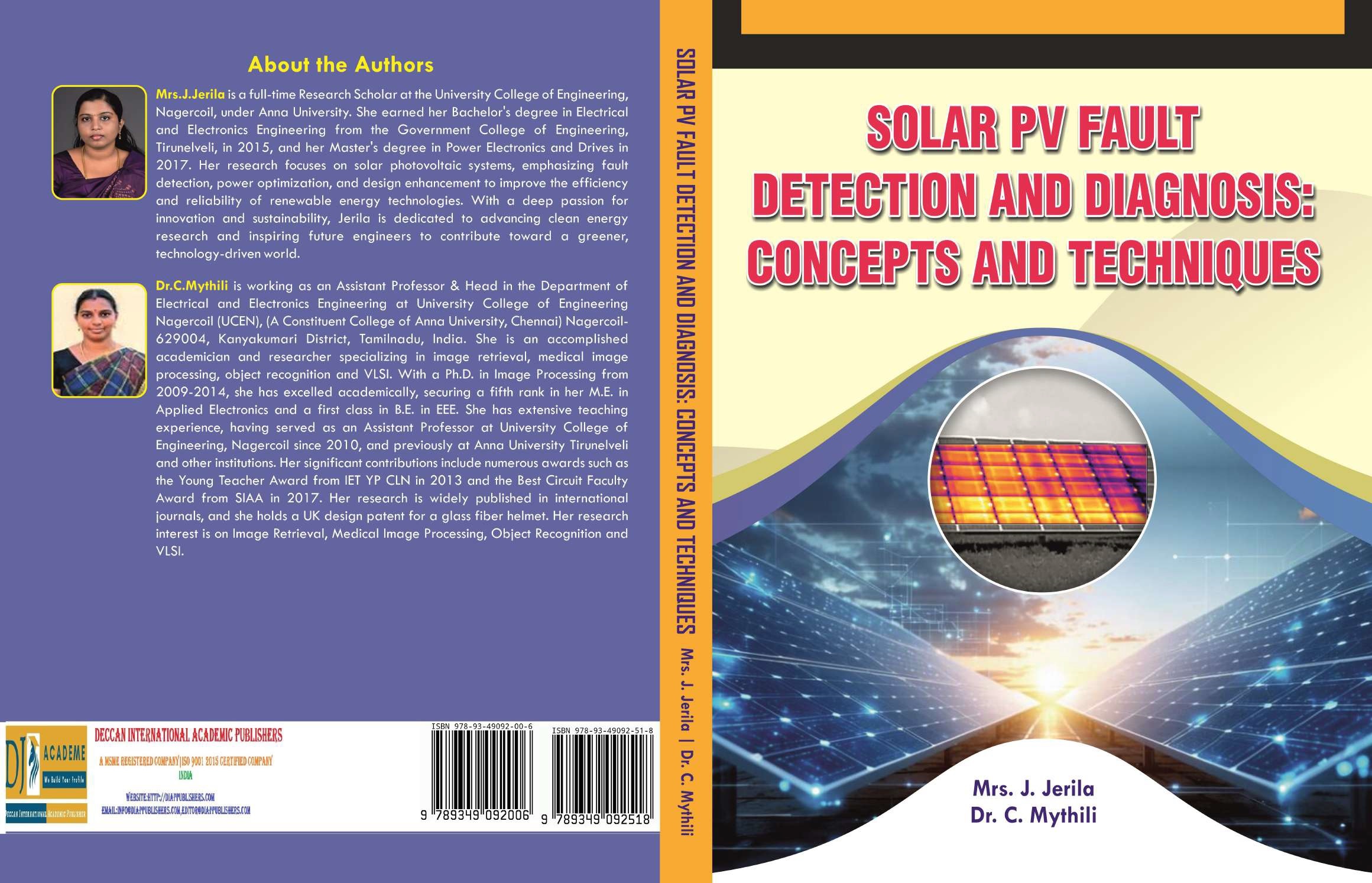 SOLAR PV FAULT DETECTION AND DIAGNOSIS-CONCEPTS AND TECHNIQUES